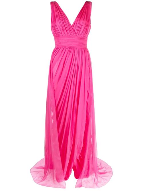 Abito da sera in seta da donna Fucsia ALBERTA FERRETTI | A043001140209